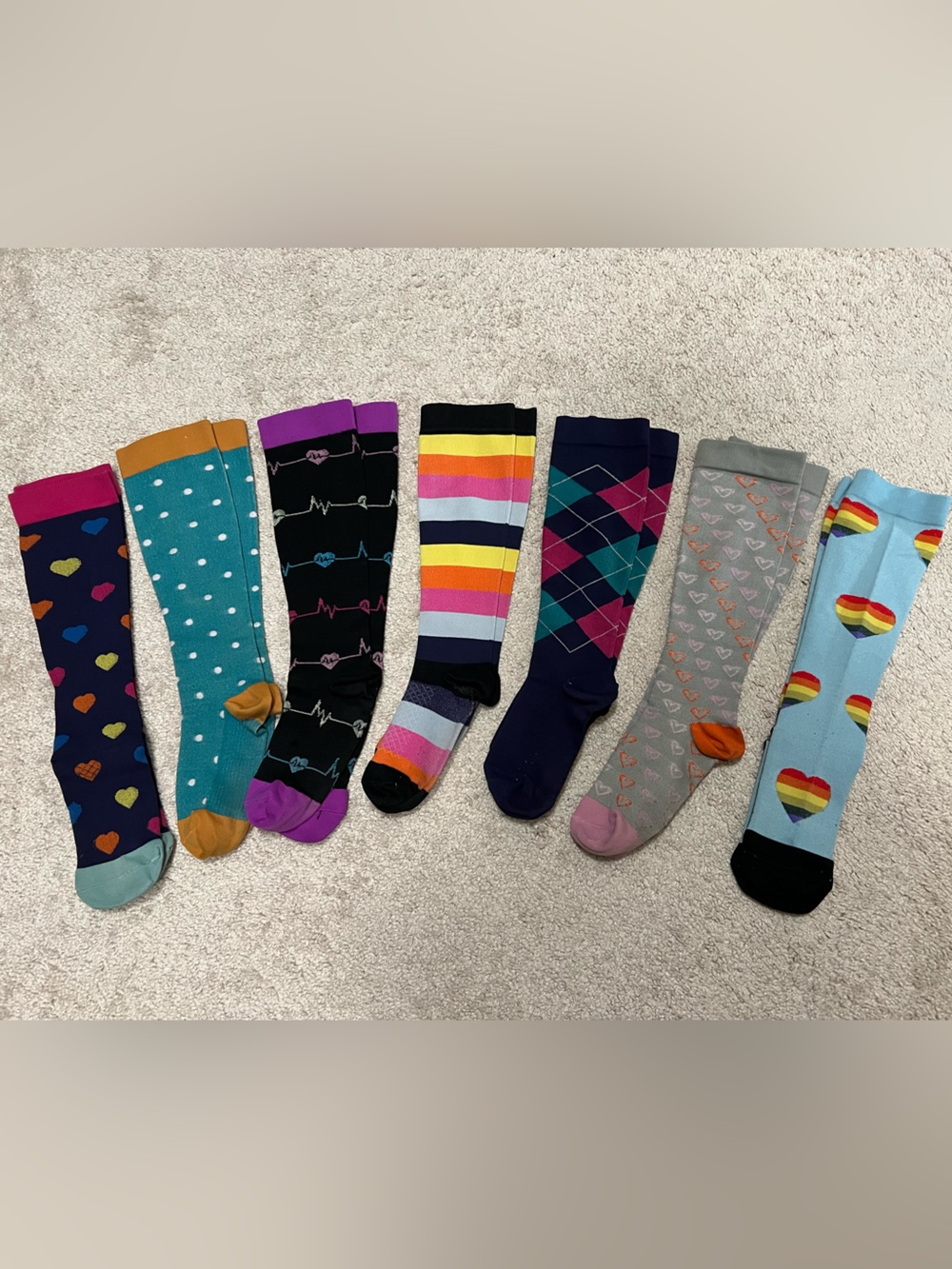 Compression socks - 7 pairs
